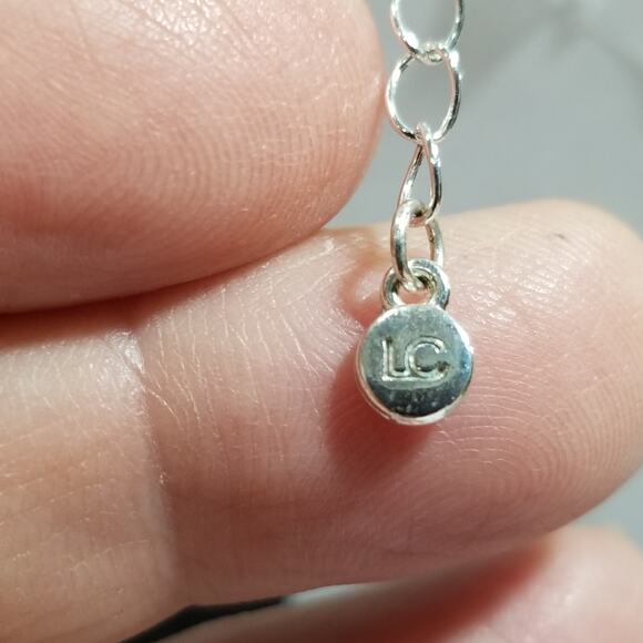 Lc 16" silver tone double strand two hearts 1.1354 - Picture 9 of 10